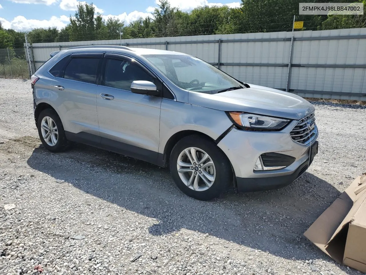 2020 Ford Edge Sel VIN: 2FMPK4J98LBB47002 Lot: 71461474