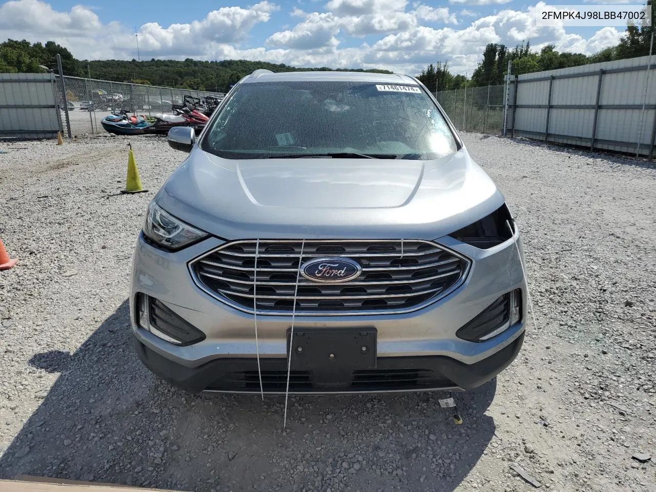 2020 Ford Edge Sel VIN: 2FMPK4J98LBB47002 Lot: 71461474