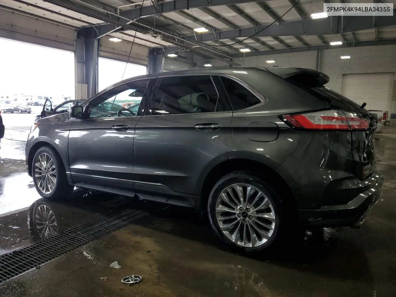 2020 Ford Edge Titanium VIN: 2FMPK4K94LBA34355 Lot: 71558574