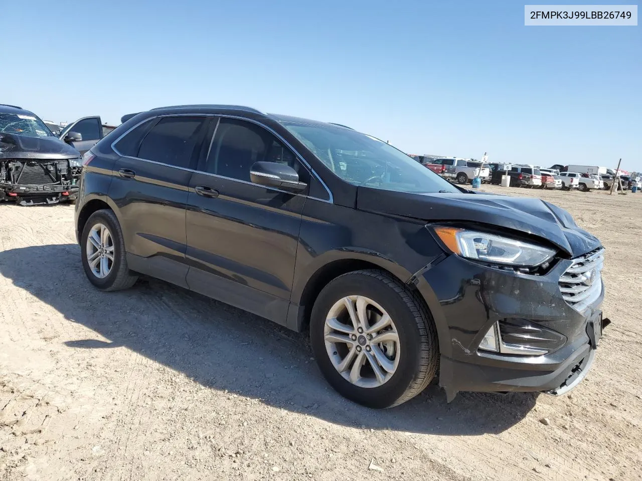 2020 Ford Edge Sel VIN: 2FMPK3J99LBB26749 Lot: 71631894