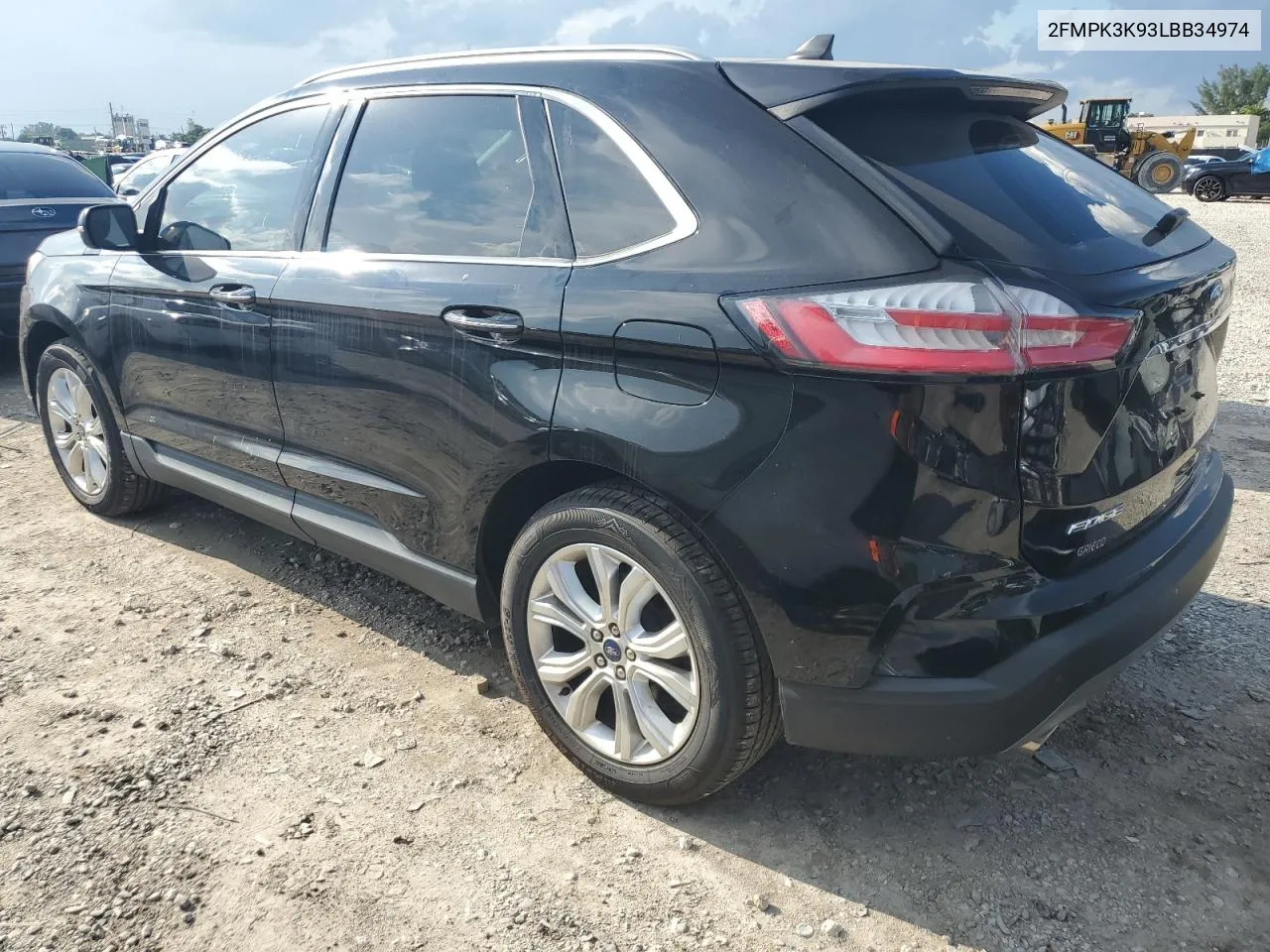 2020 Ford Edge Titanium VIN: 2FMPK3K93LBB34974 Lot: 71800574