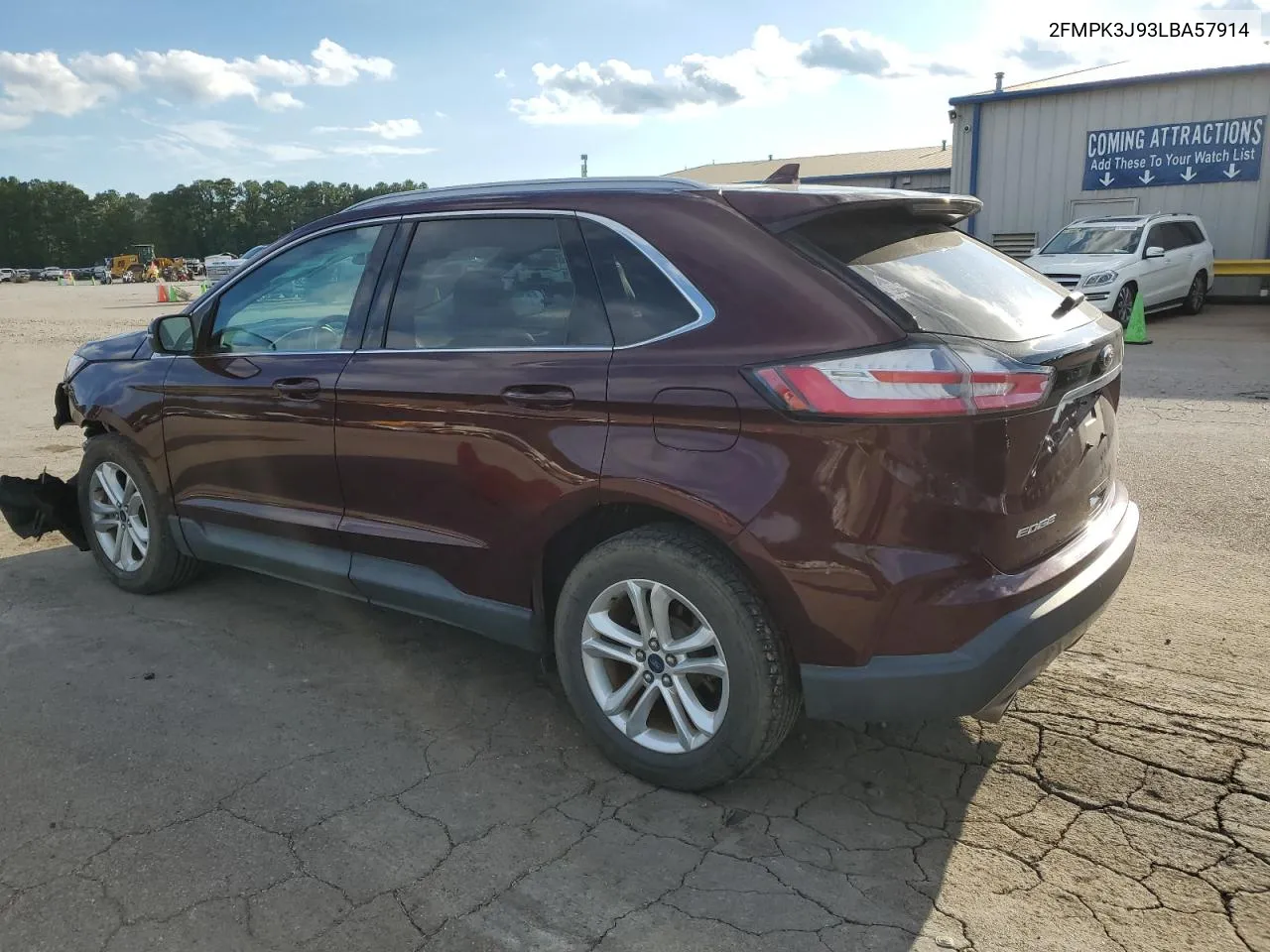 2020 Ford Edge Sel VIN: 2FMPK3J93LBA57914 Lot: 72285264