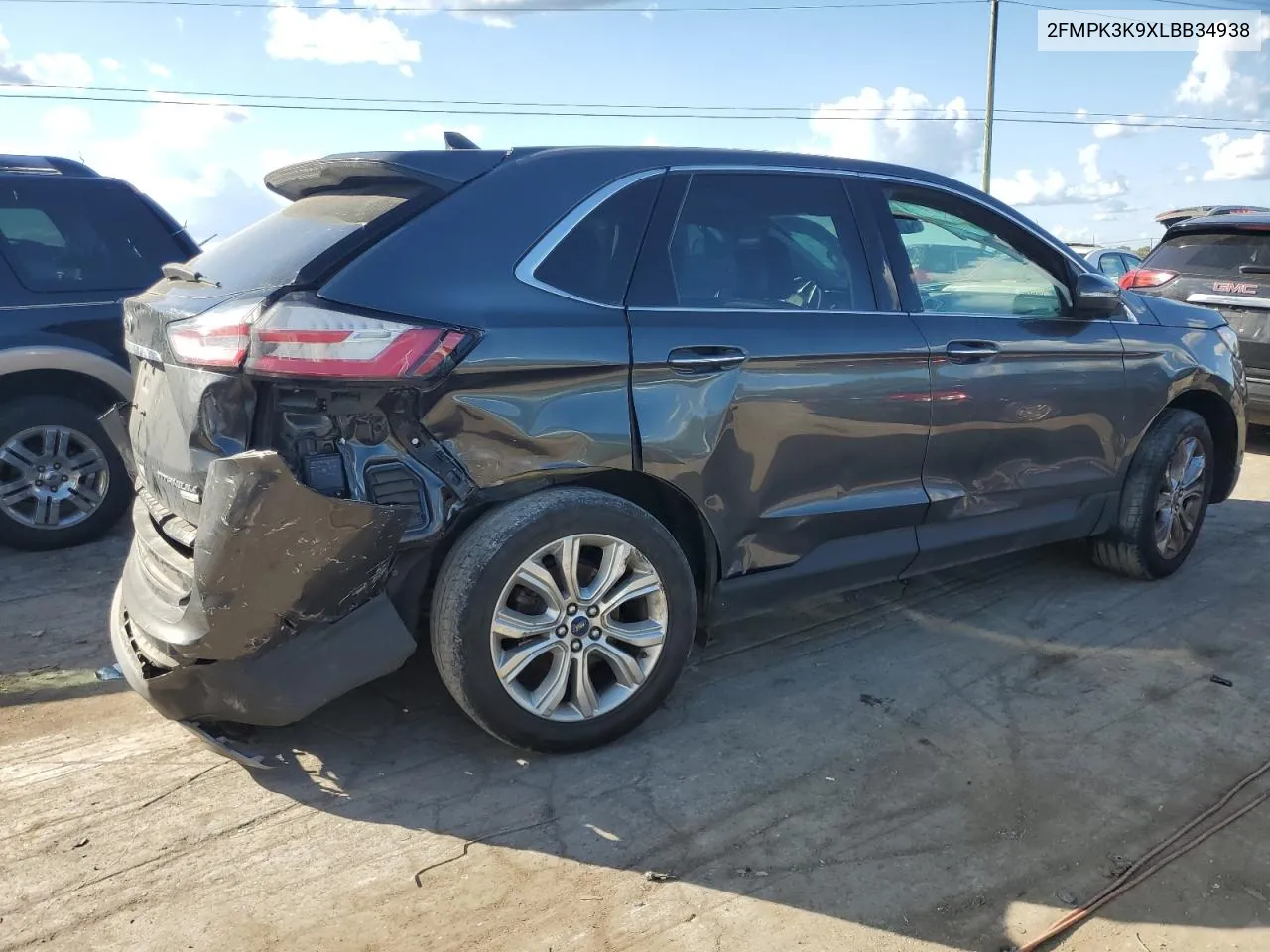 2020 Ford Edge Titanium VIN: 2FMPK3K9XLBB34938 Lot: 72354244