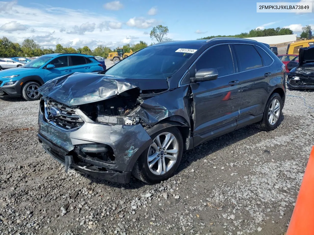 2020 Ford Edge Sel VIN: 2FMPK3J9XLBA73849 Lot: 72417914