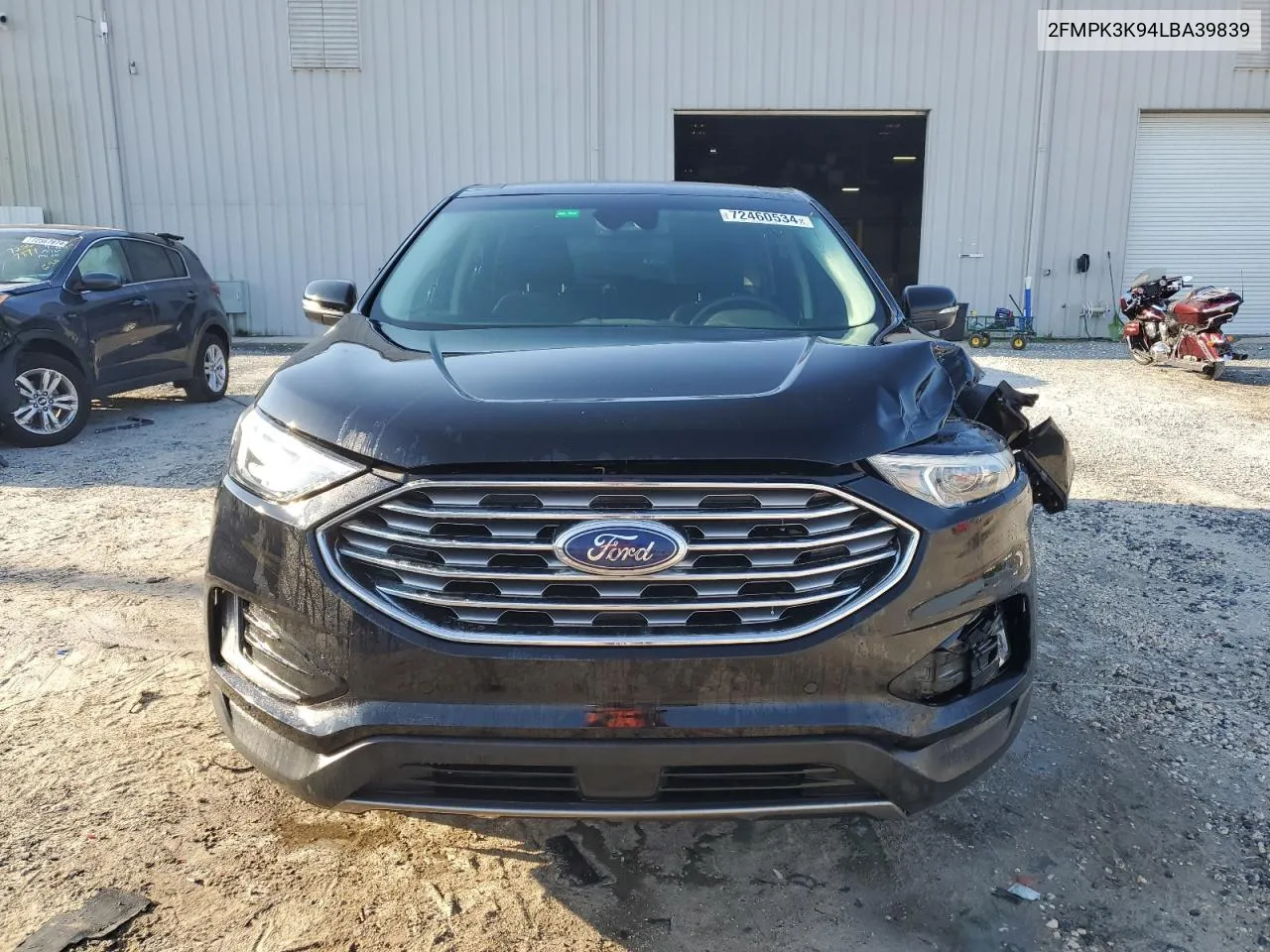 2020 Ford Edge Titanium VIN: 2FMPK3K94LBA39839 Lot: 72460534