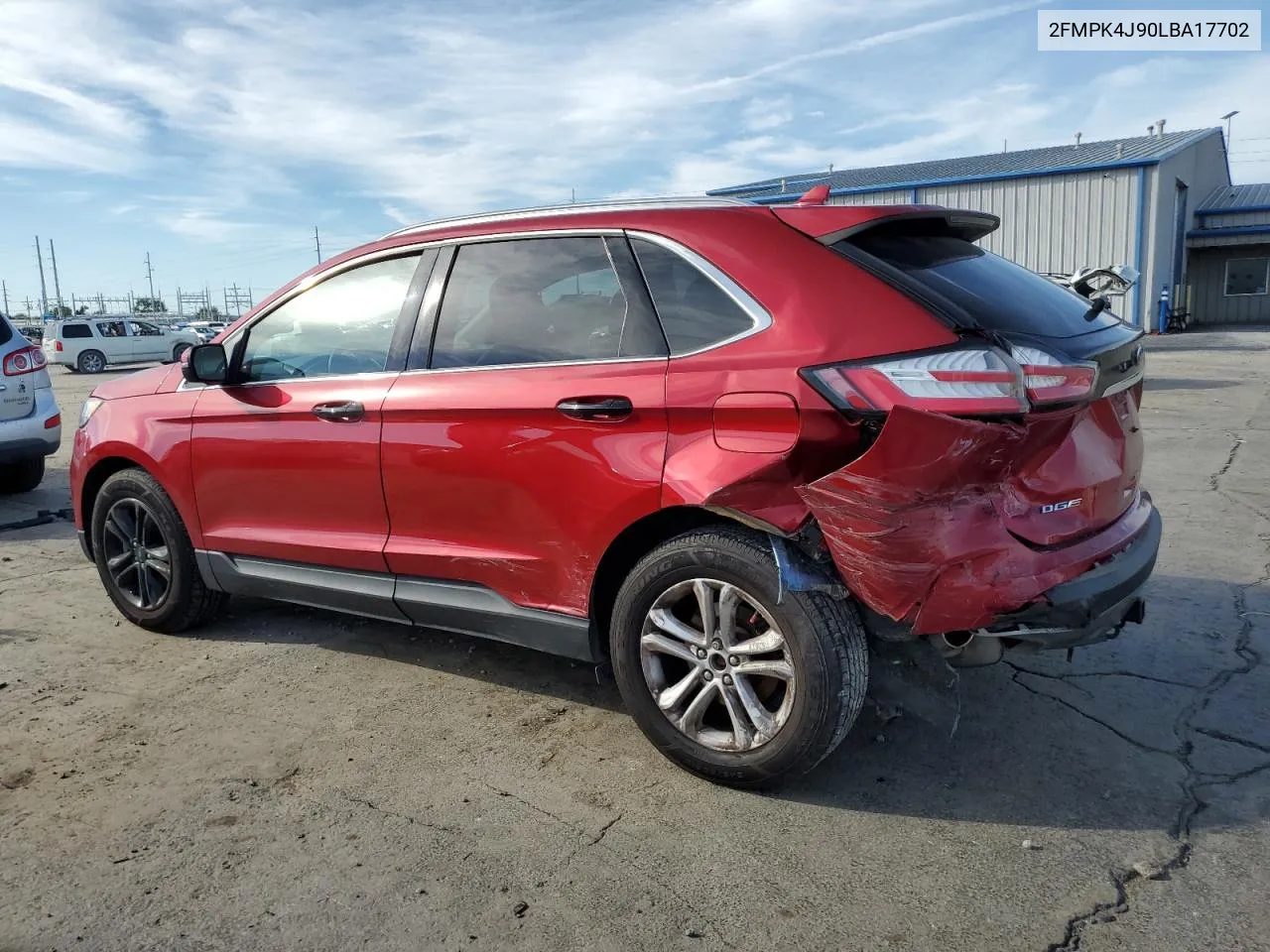 2020 Ford Edge Sel VIN: 2FMPK4J90LBA17702 Lot: 72515534