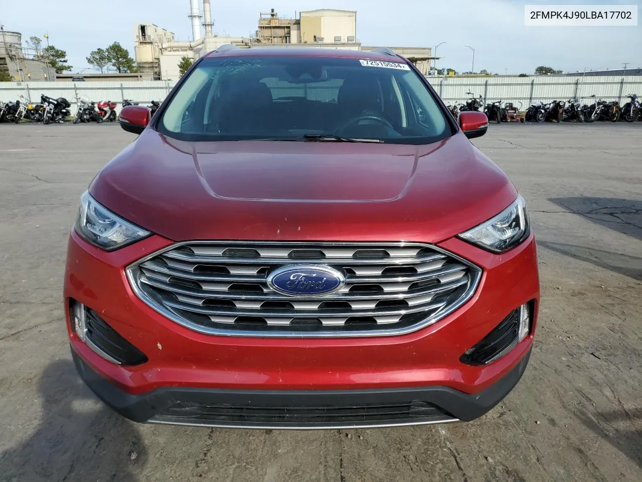 2020 Ford Edge Sel VIN: 2FMPK4J90LBA17702 Lot: 72515534