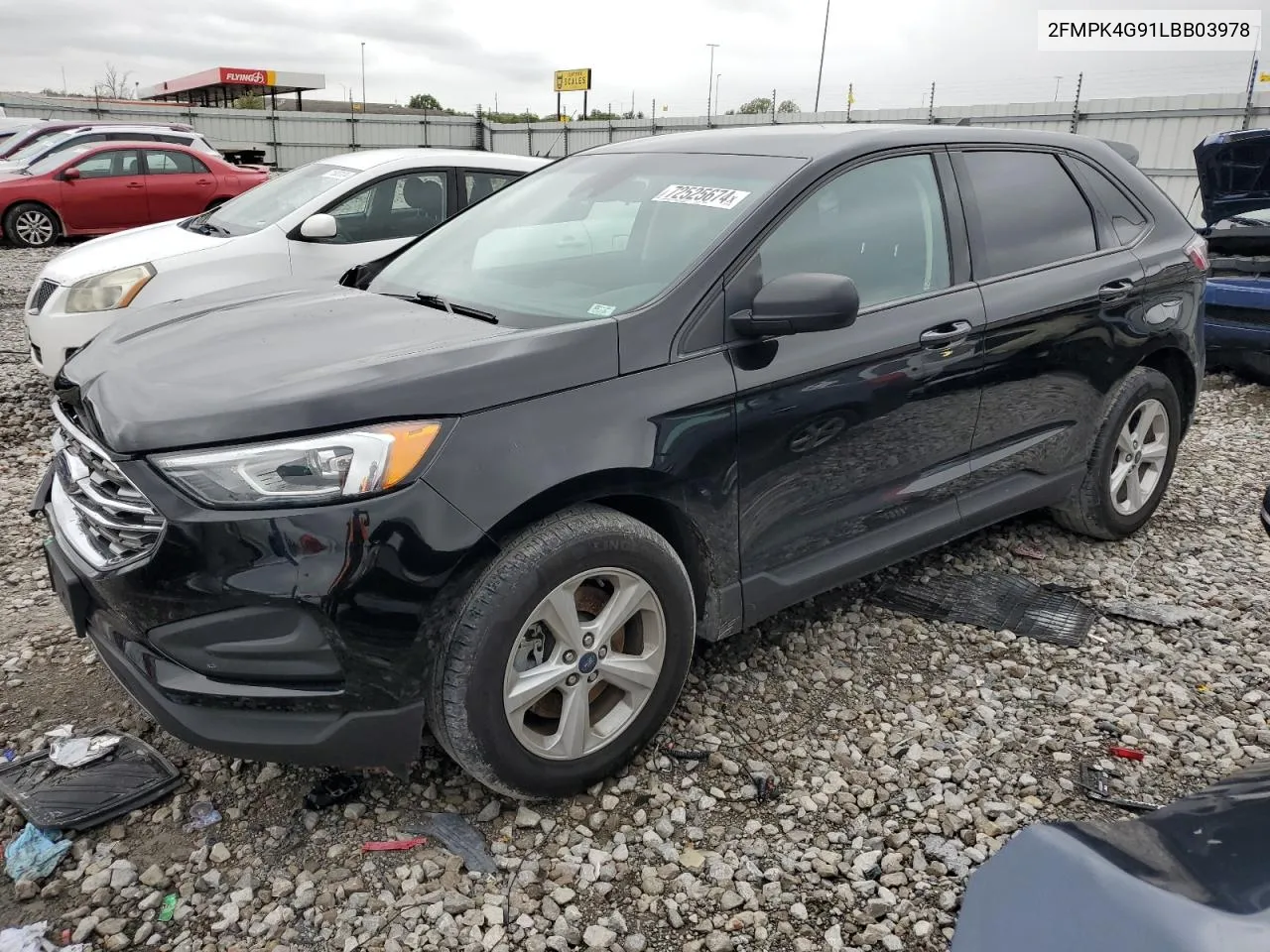 2020 Ford Edge Se VIN: 2FMPK4G91LBB03978 Lot: 72525674