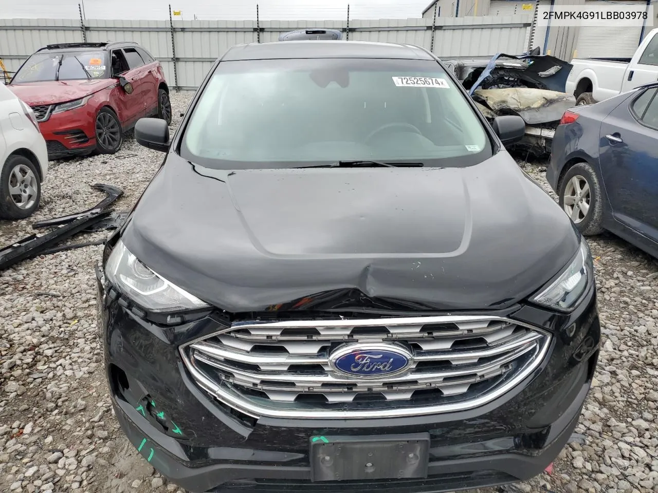 2020 Ford Edge Se VIN: 2FMPK4G91LBB03978 Lot: 72525674