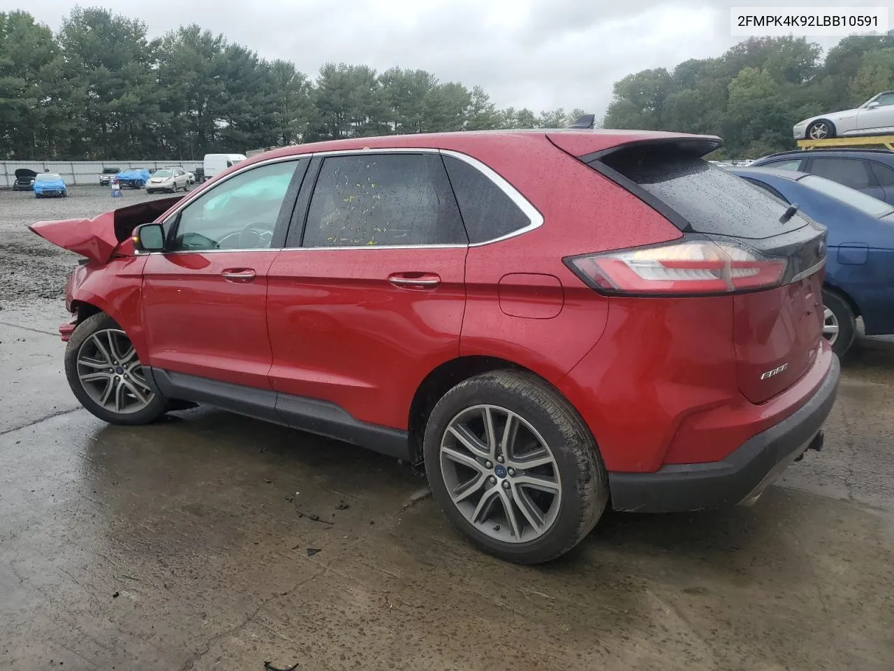 2020 Ford Edge Titanium VIN: 2FMPK4K92LBB10591 Lot: 72596764