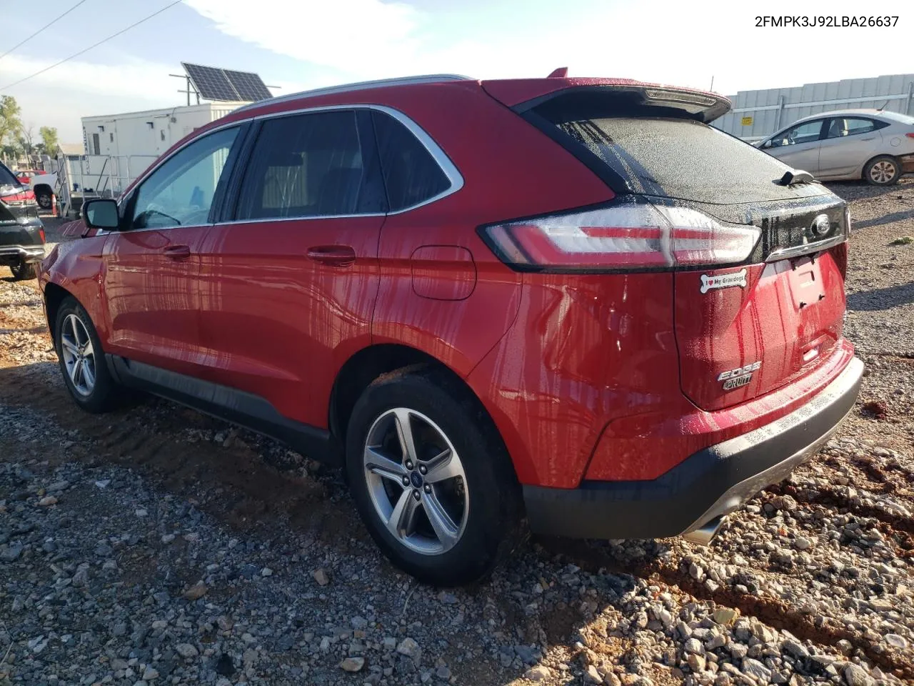 2020 Ford Edge Sel VIN: 2FMPK3J92LBA26637 Lot: 72827874