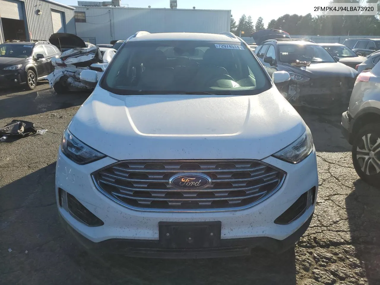 2020 Ford Edge Sel VIN: 2FMPK4J94LBA73920 Lot: 72974514