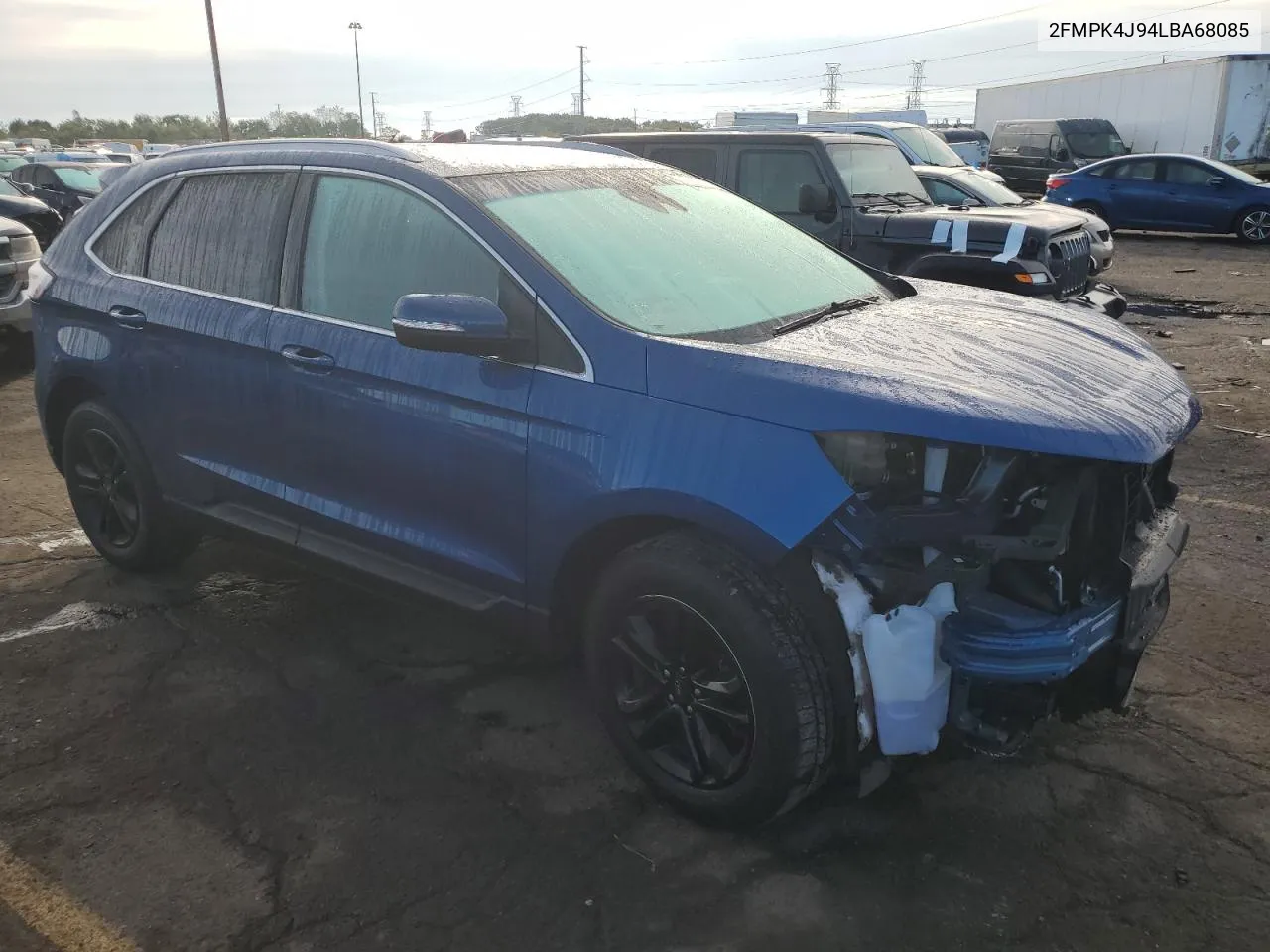 2020 Ford Edge Sel VIN: 2FMPK4J94LBA68085 Lot: 73017954