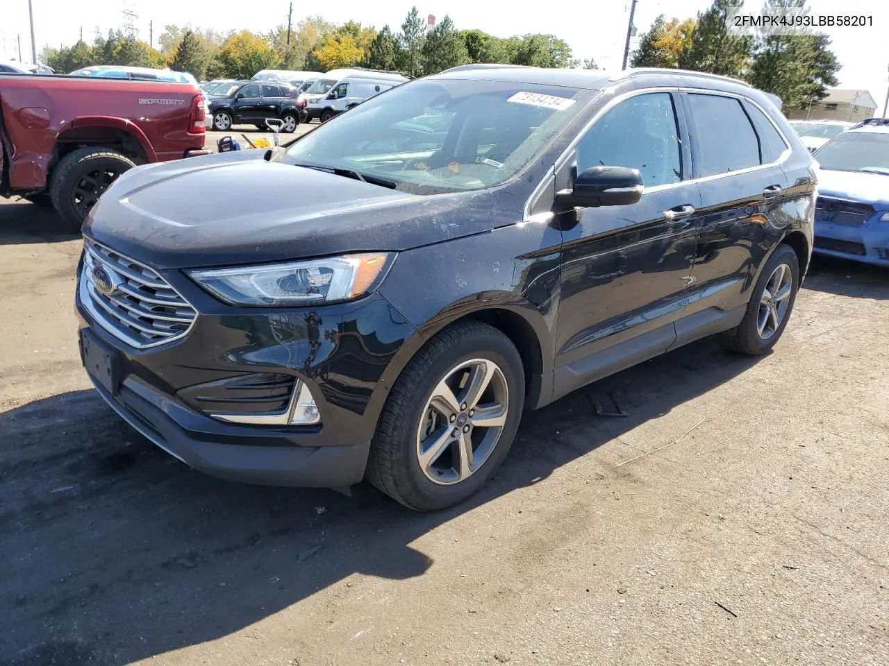 2020 Ford Edge Sel VIN: 2FMPK4J93LBB58201 Lot: 73134734