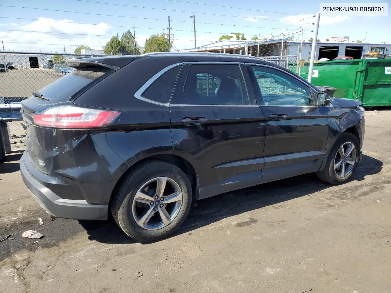 2020 Ford Edge Sel VIN: 2FMPK4J93LBB58201 Lot: 73134734