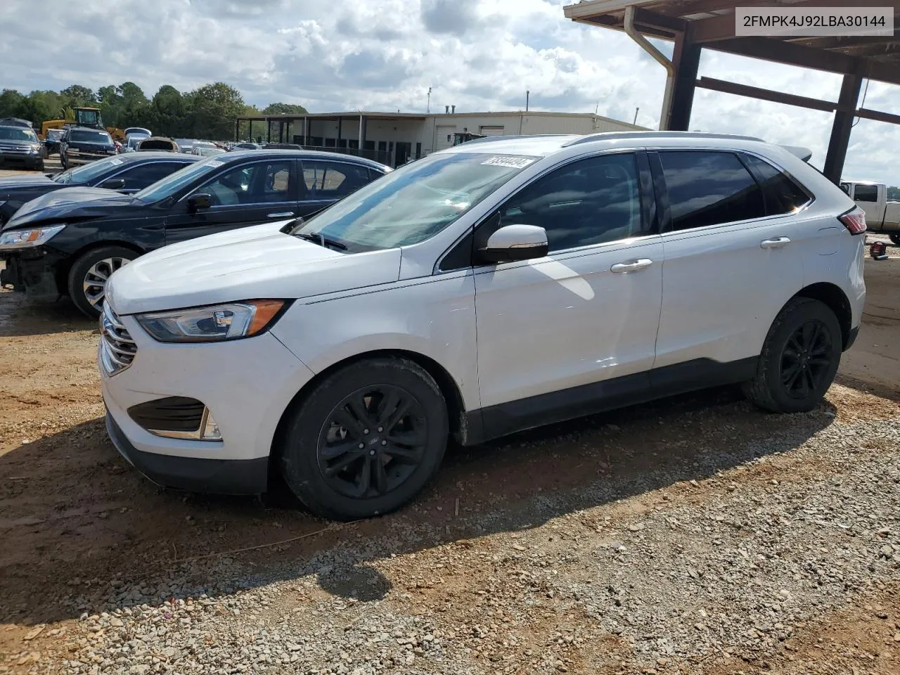 2020 Ford Edge Sel VIN: 2FMPK4J92LBA30144 Lot: 73344494