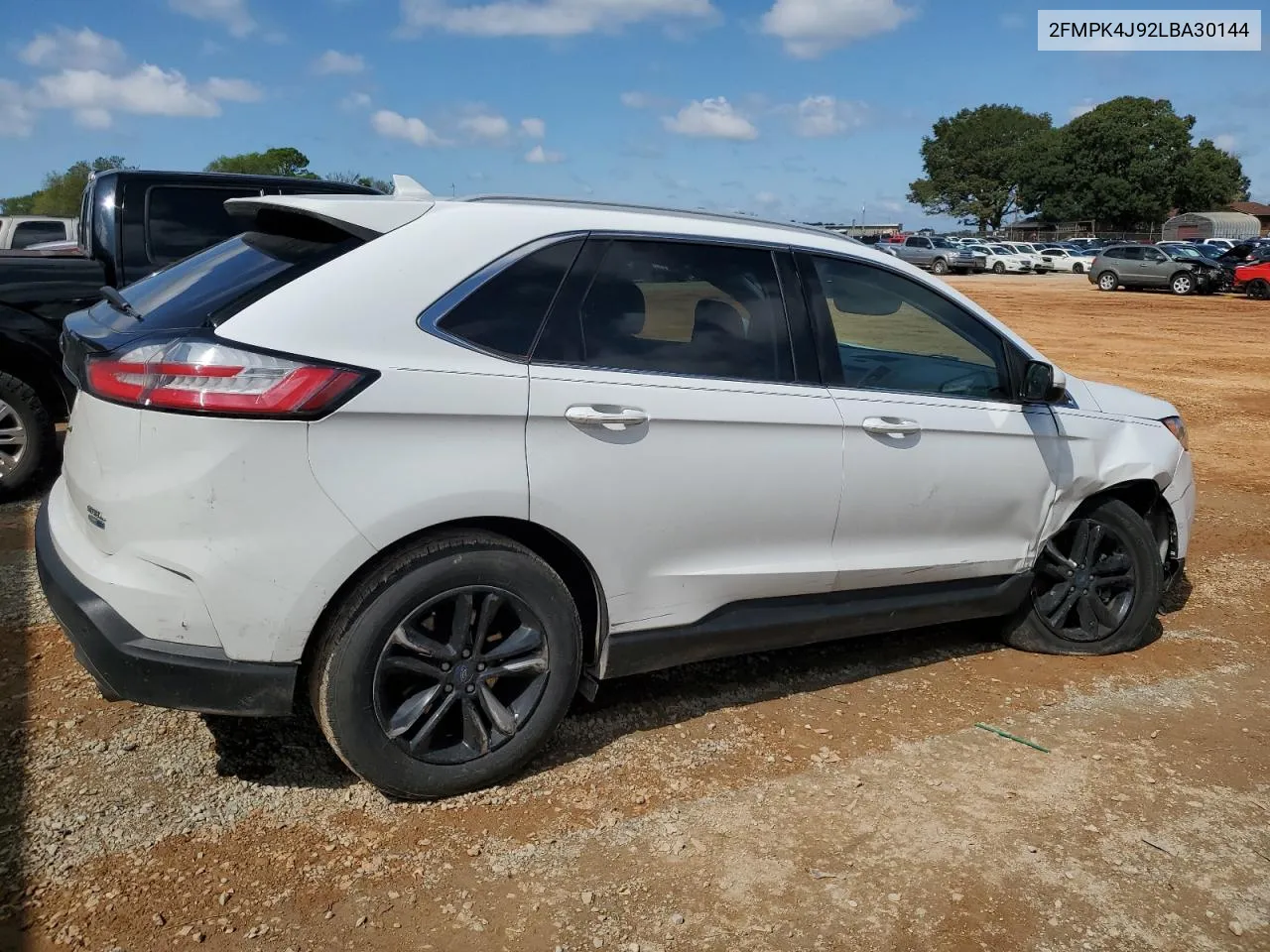 2020 Ford Edge Sel VIN: 2FMPK4J92LBA30144 Lot: 73344494