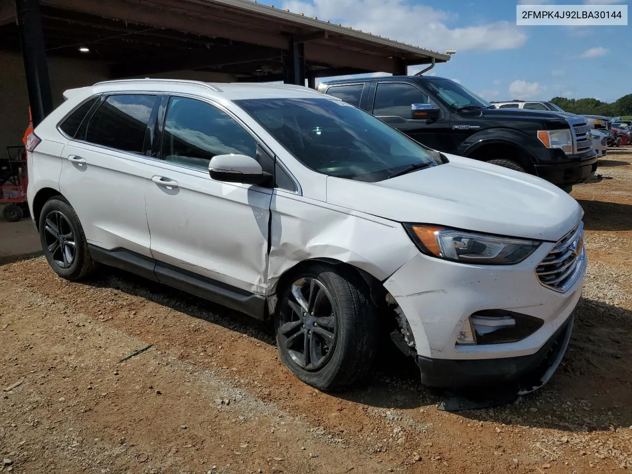 2020 Ford Edge Sel VIN: 2FMPK4J92LBA30144 Lot: 73344494