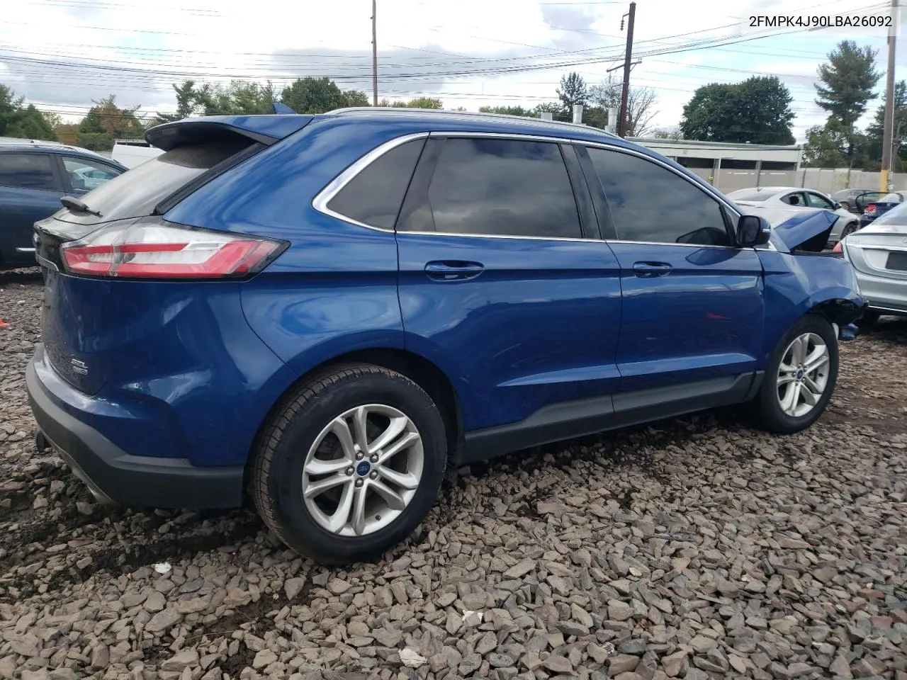 2020 Ford Edge Sel VIN: 2FMPK4J90LBA26092 Lot: 73359704