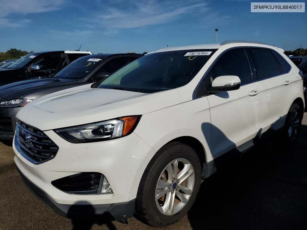 2020 Ford Edge Sel VIN: 2FMPK3J95LBB40017 Lot: 73674264