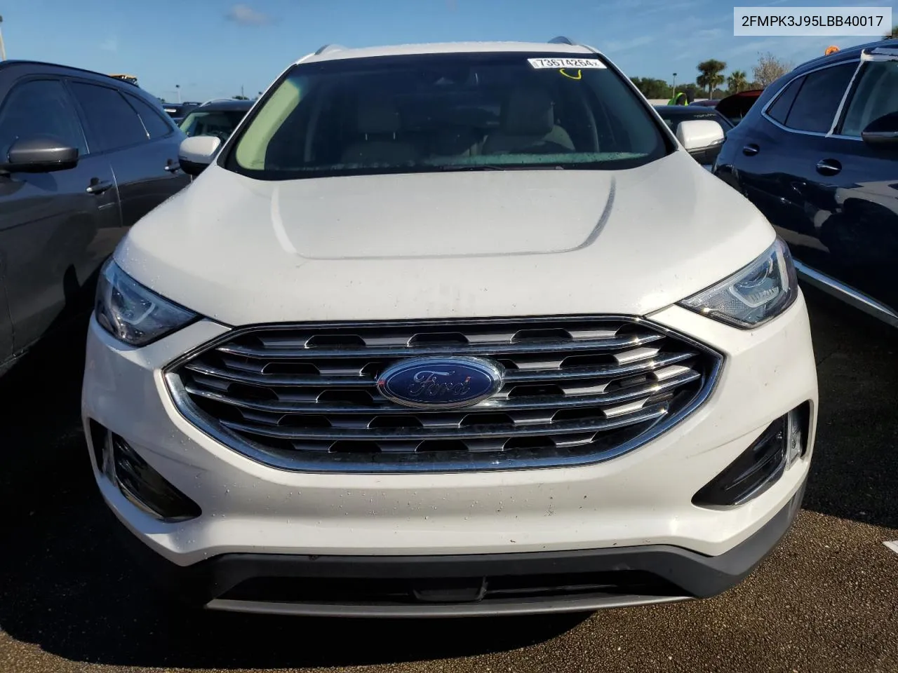 2020 Ford Edge Sel VIN: 2FMPK3J95LBB40017 Lot: 73674264