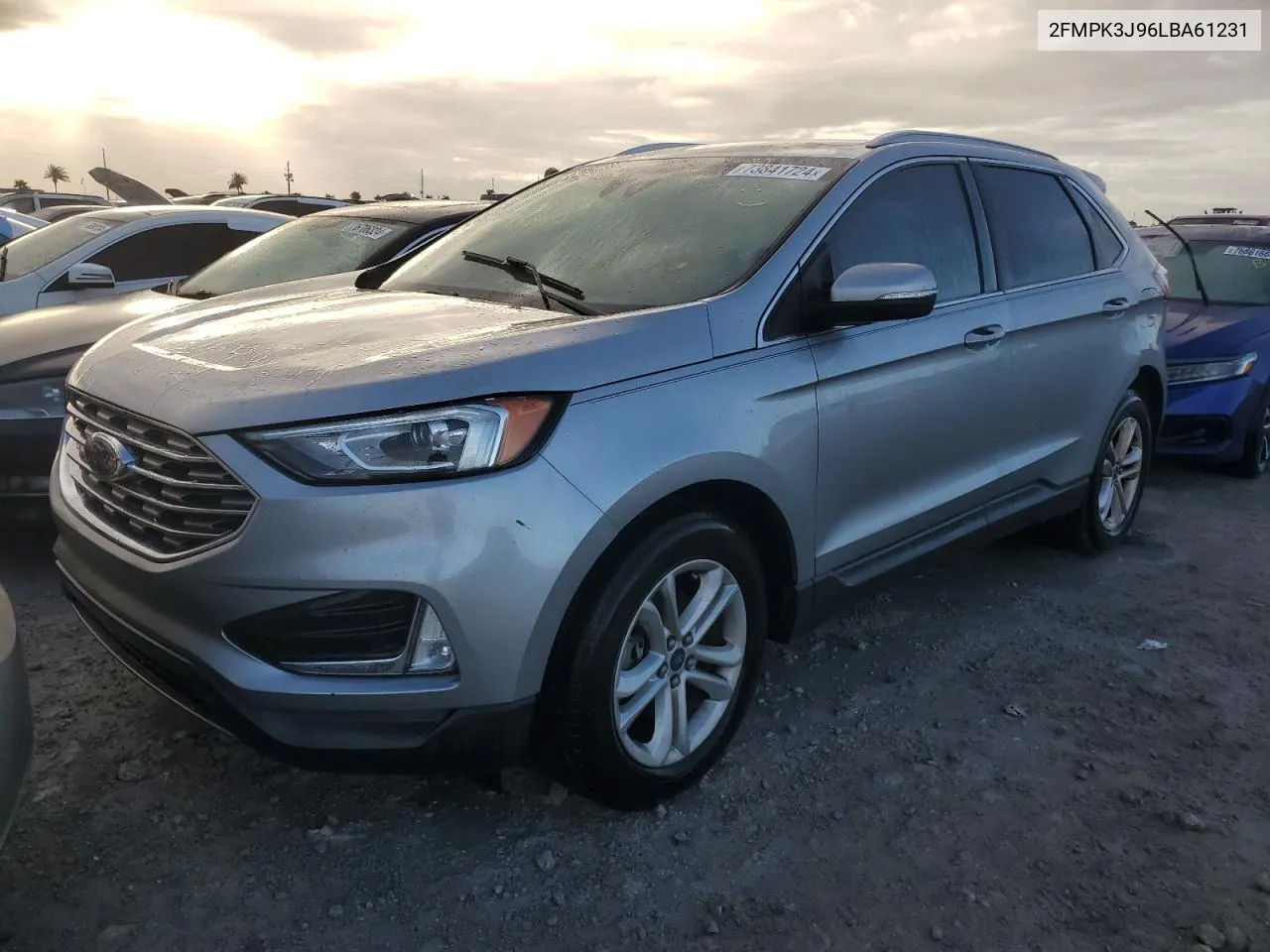 2020 Ford Edge Sel VIN: 2FMPK3J96LBA61231 Lot: 73841724