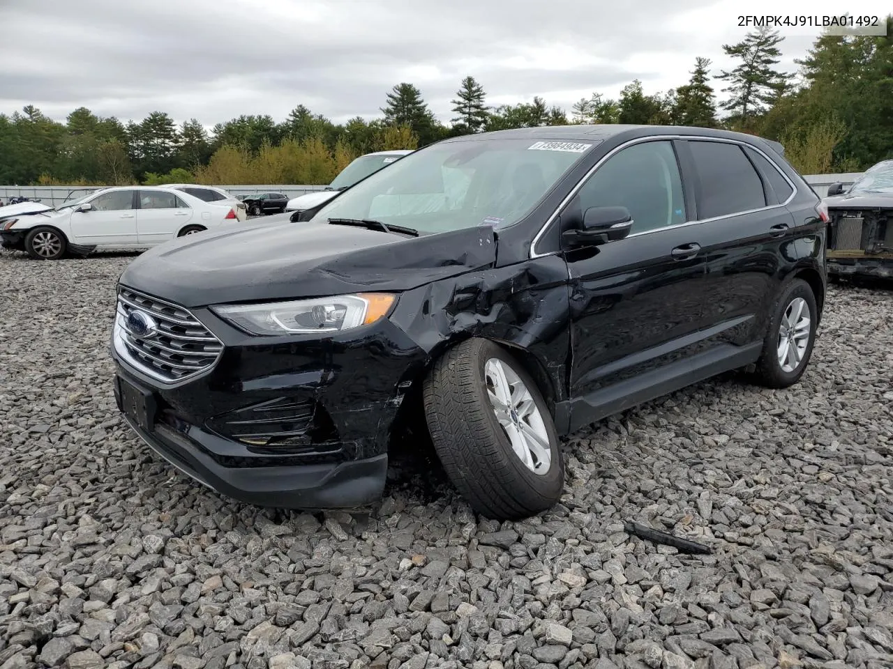 2020 Ford Edge Sel VIN: 2FMPK4J91LBA01492 Lot: 73984934