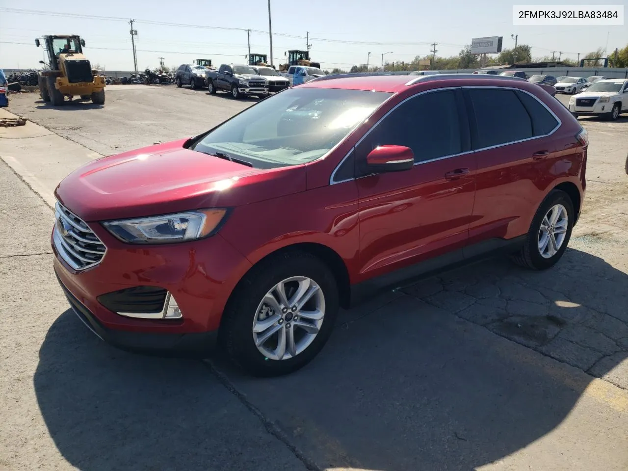 2020 Ford Edge Sel VIN: 2FMPK3J92LBA83484 Lot: 74048854