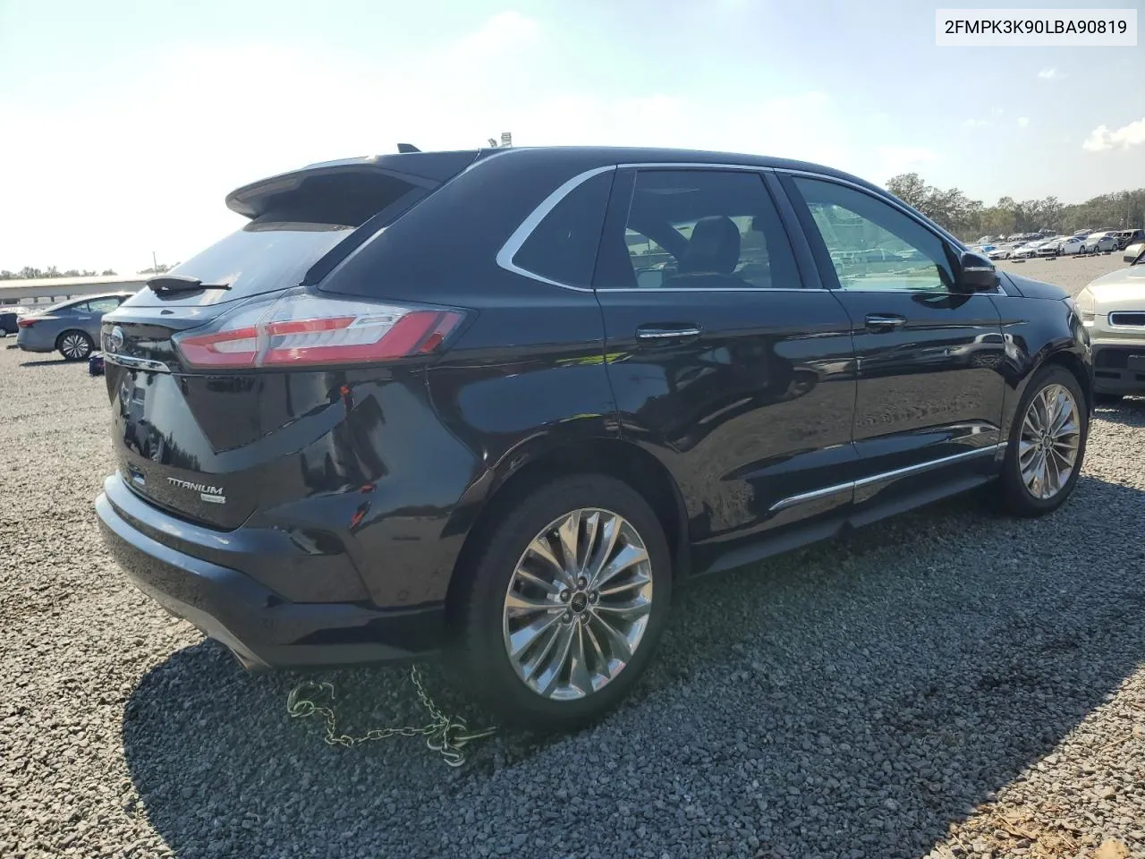 2020 Ford Edge Titanium VIN: 2FMPK3K90LBA90819 Lot: 74128234