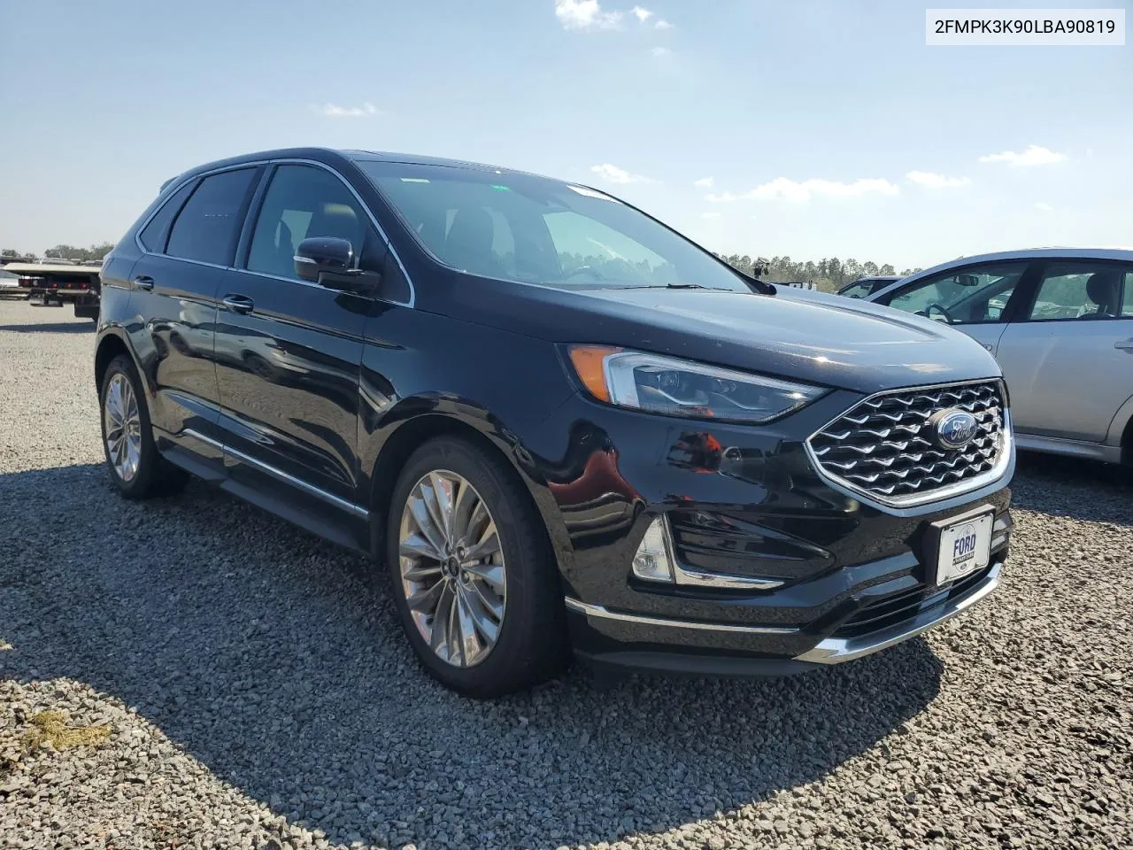 2020 Ford Edge Titanium VIN: 2FMPK3K90LBA90819 Lot: 74128234