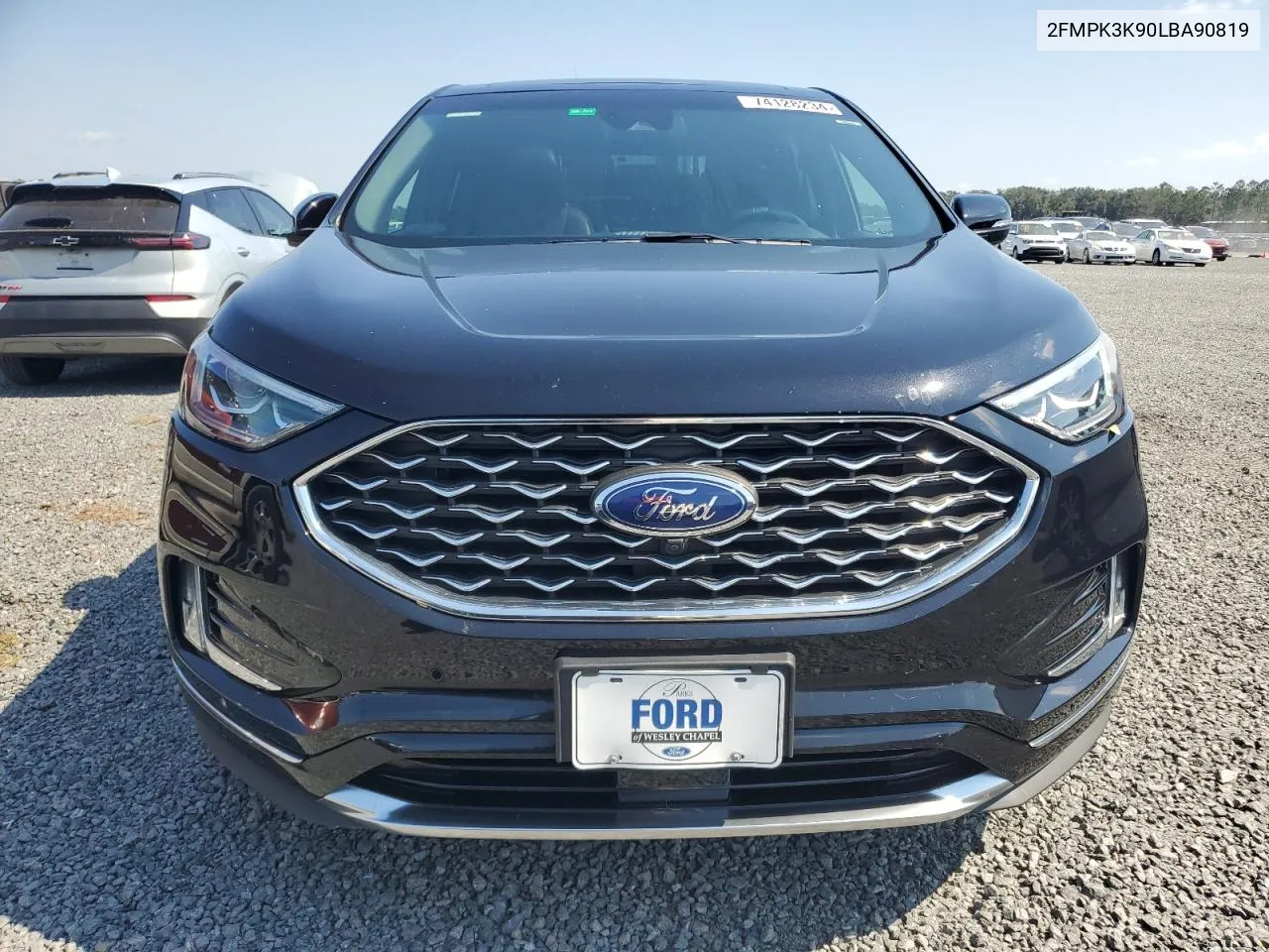 2020 Ford Edge Titanium VIN: 2FMPK3K90LBA90819 Lot: 74128234