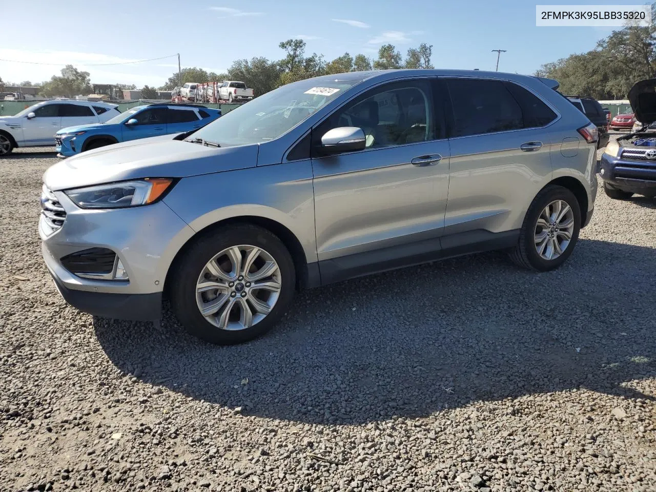 2020 Ford Edge Titanium VIN: 2FMPK3K95LBB35320 Lot: 74134614