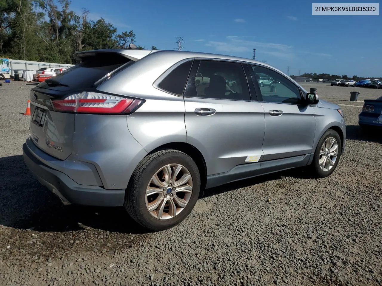 2020 Ford Edge Titanium VIN: 2FMPK3K95LBB35320 Lot: 74134614