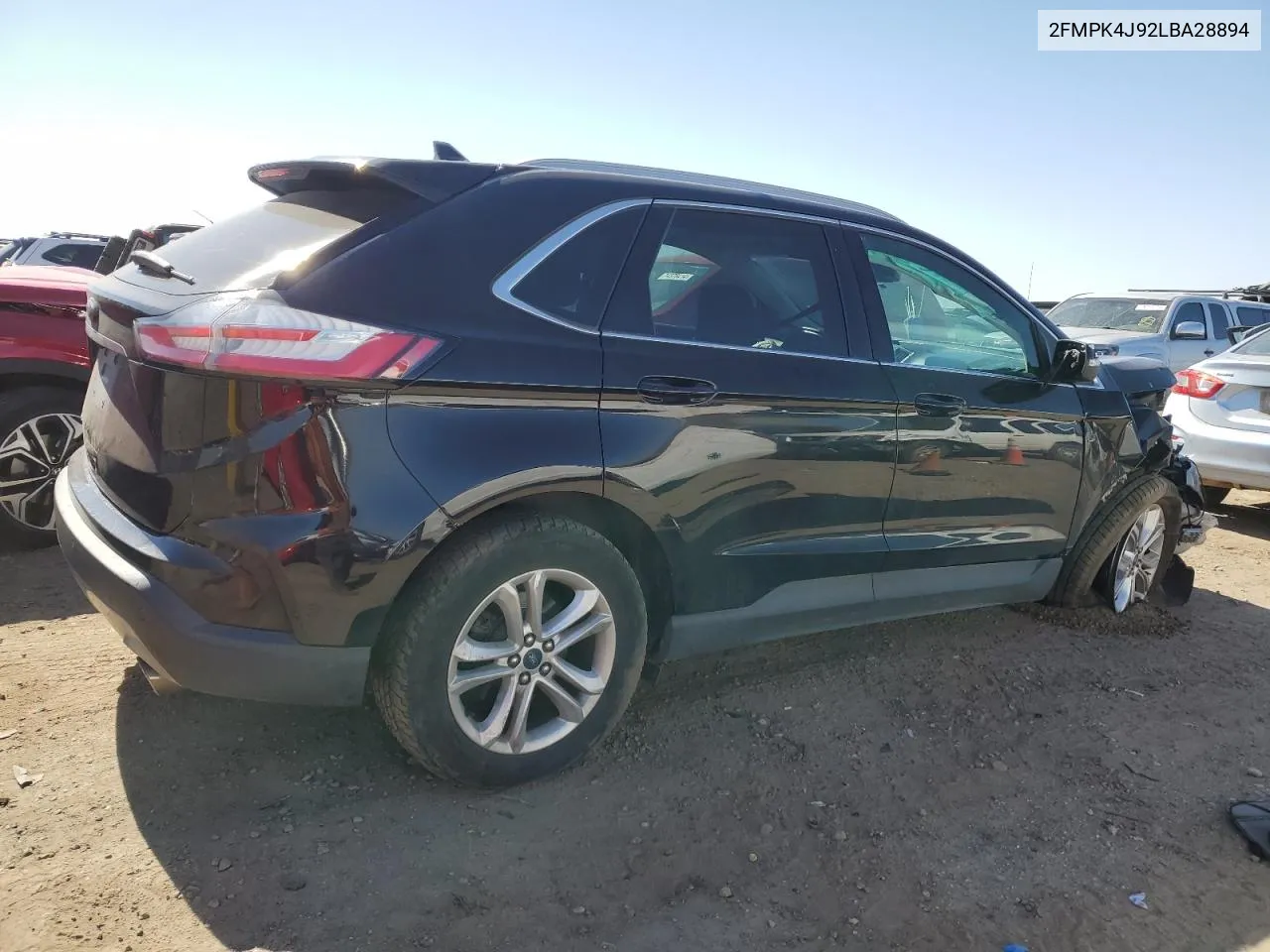 2020 Ford Edge Sel VIN: 2FMPK4J92LBA28894 Lot: 74238214