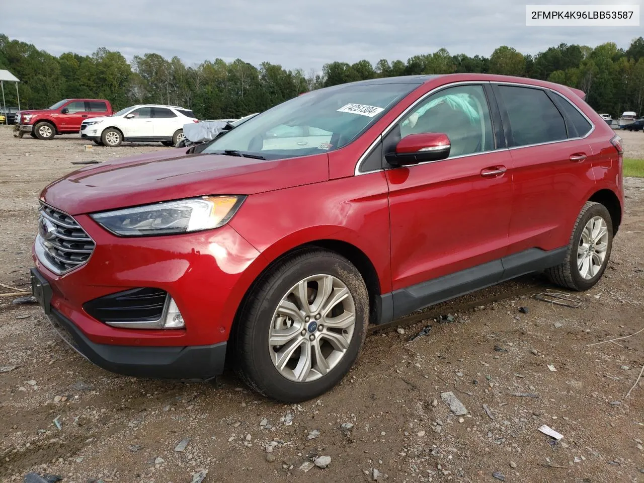 2020 Ford Edge Titanium VIN: 2FMPK4K96LBB53587 Lot: 74251304