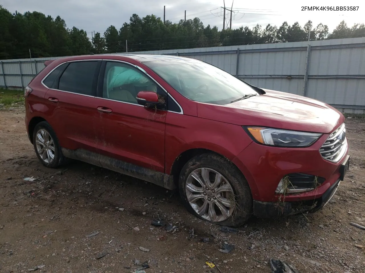 2020 Ford Edge Titanium VIN: 2FMPK4K96LBB53587 Lot: 74251304