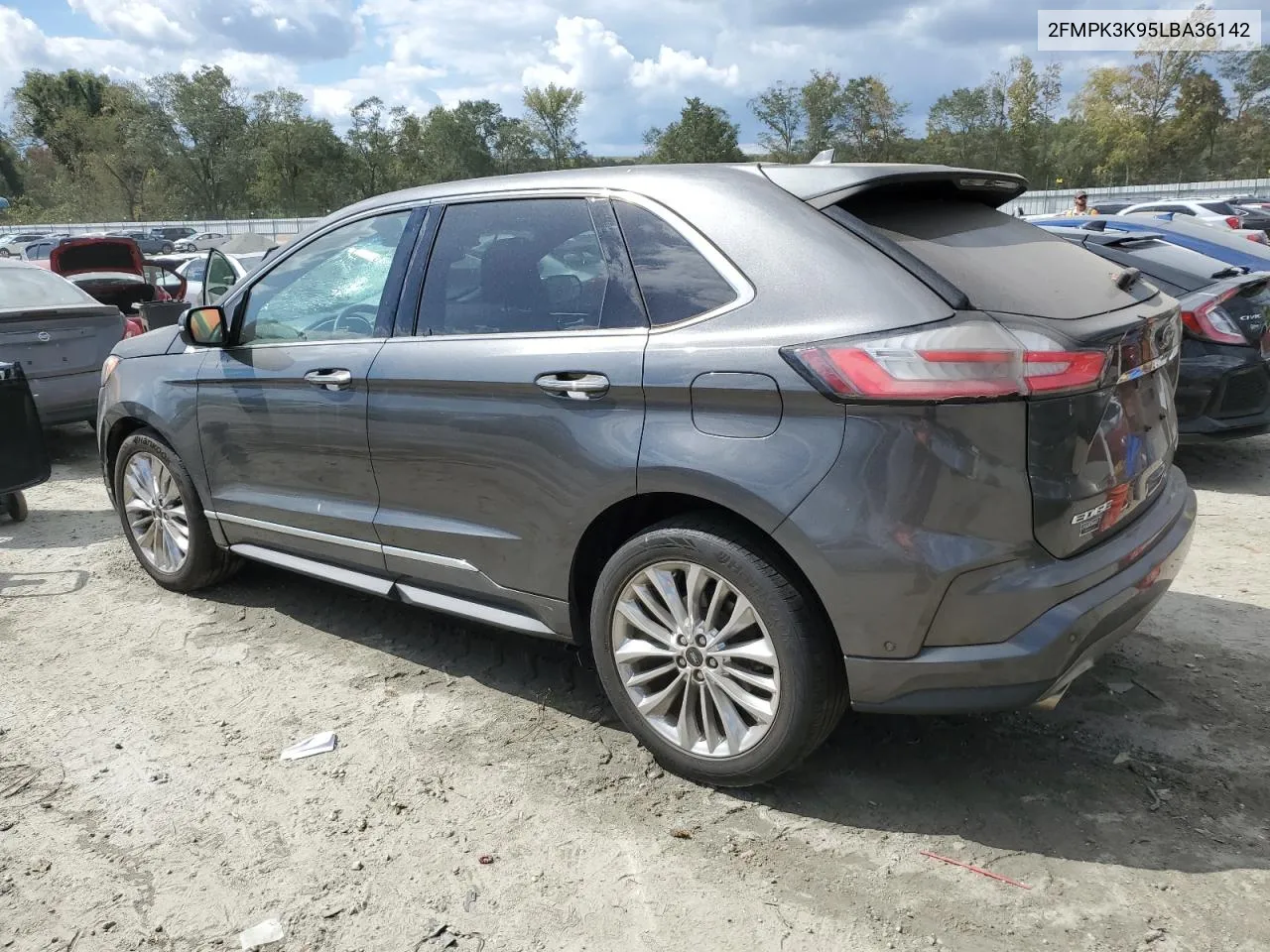 2020 Ford Edge Titanium VIN: 2FMPK3K95LBA36142 Lot: 74487164