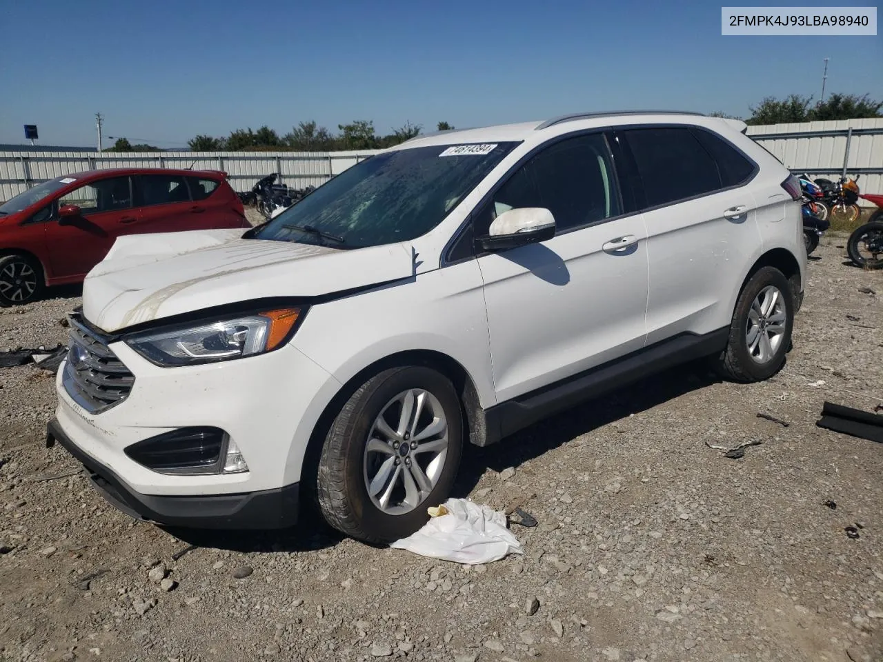 2020 Ford Edge Sel VIN: 2FMPK4J93LBA98940 Lot: 74614394