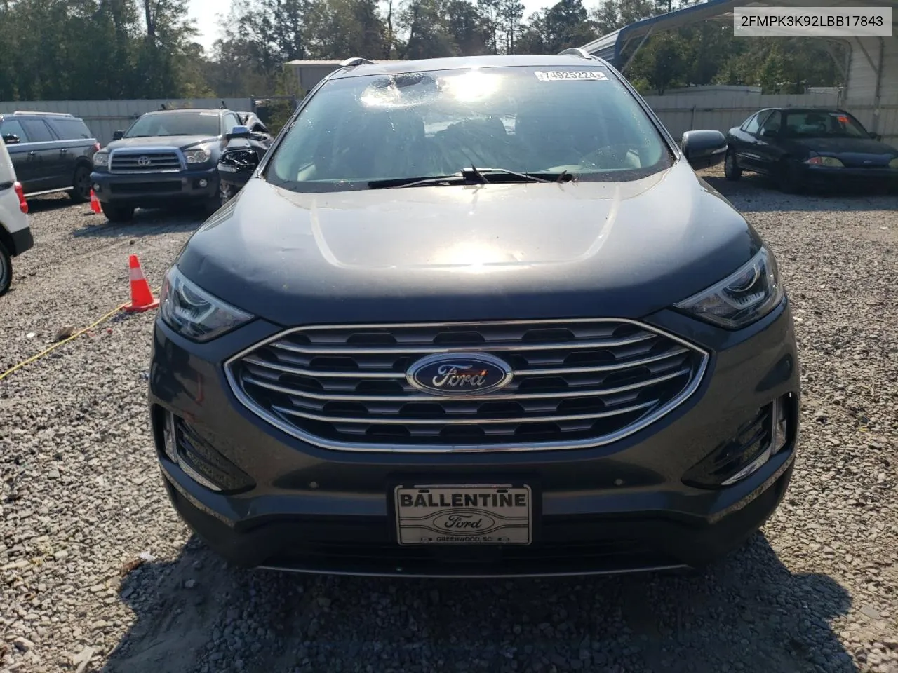 2020 Ford Edge Titanium VIN: 2FMPK3K92LBB17843 Lot: 74925224