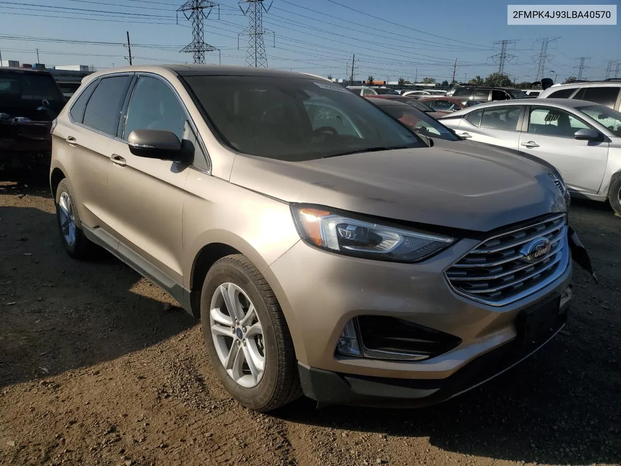 2020 Ford Edge Sel VIN: 2FMPK4J93LBA40570 Lot: 75029504