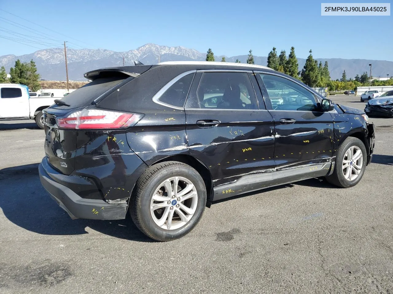 2020 Ford Edge Sel VIN: 2FMPK3J90LBA45025 Lot: 75057614