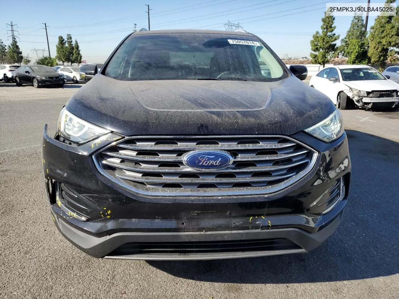 2020 Ford Edge Sel VIN: 2FMPK3J90LBA45025 Lot: 75057614