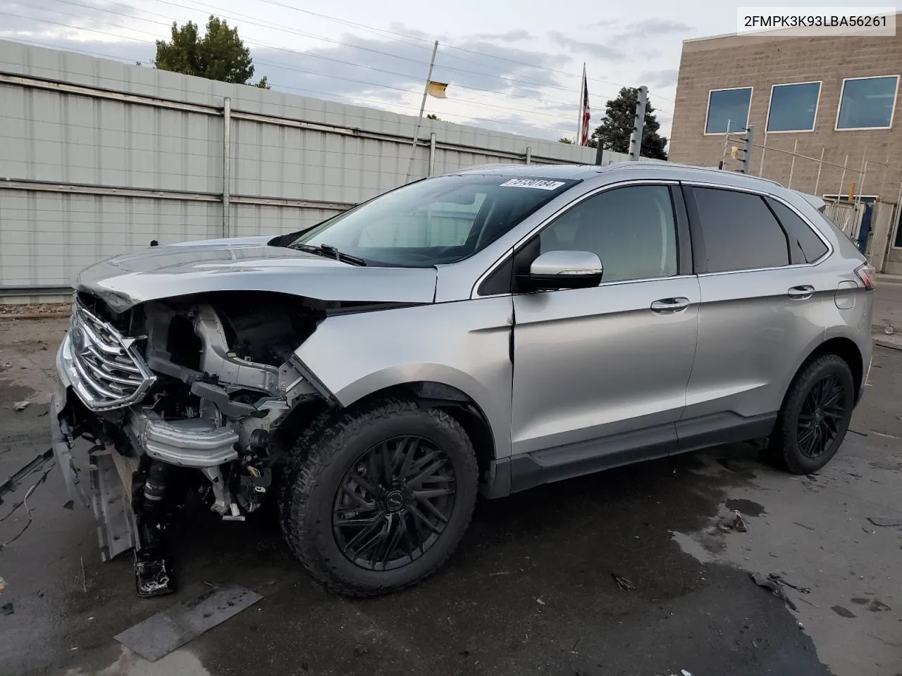 2020 Ford Edge Titanium VIN: 2FMPK3K93LBA56261 Lot: 75130184