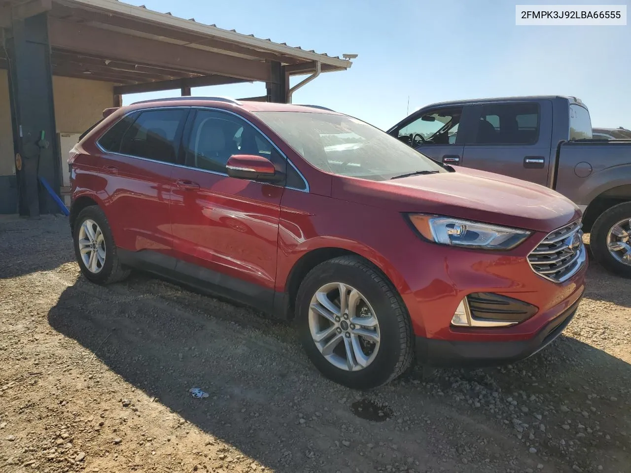 2020 Ford Edge Sel VIN: 2FMPK3J92LBA66555 Lot: 75463234