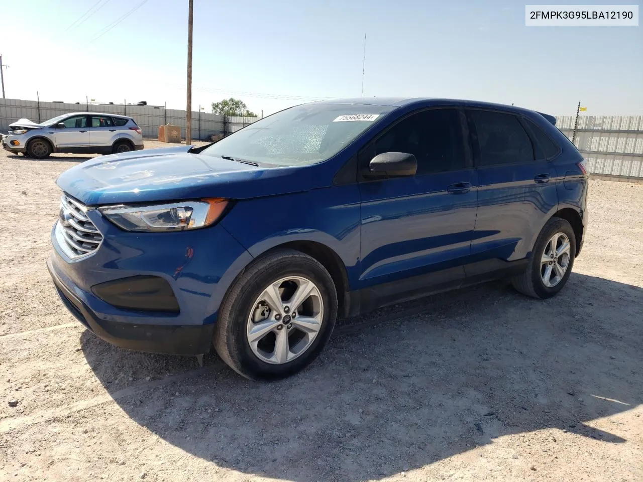 2020 Ford Edge Se VIN: 2FMPK3G95LBA12190 Lot: 75568244