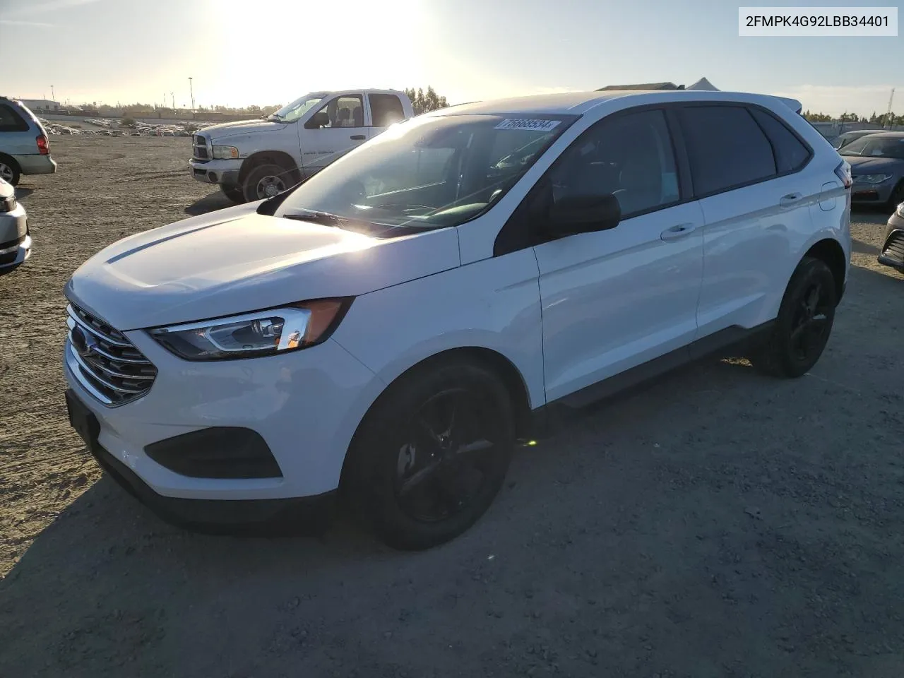 2020 Ford Edge Se VIN: 2FMPK4G92LBB34401 Lot: 75668534