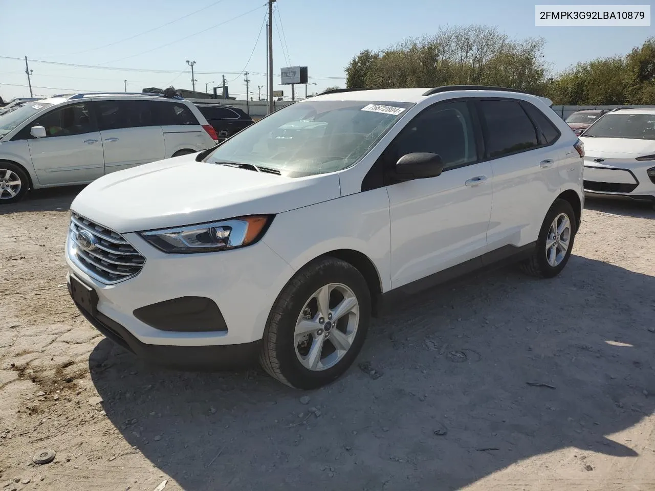 2020 Ford Edge Se VIN: 2FMPK3G92LBA10879 Lot: 75672804