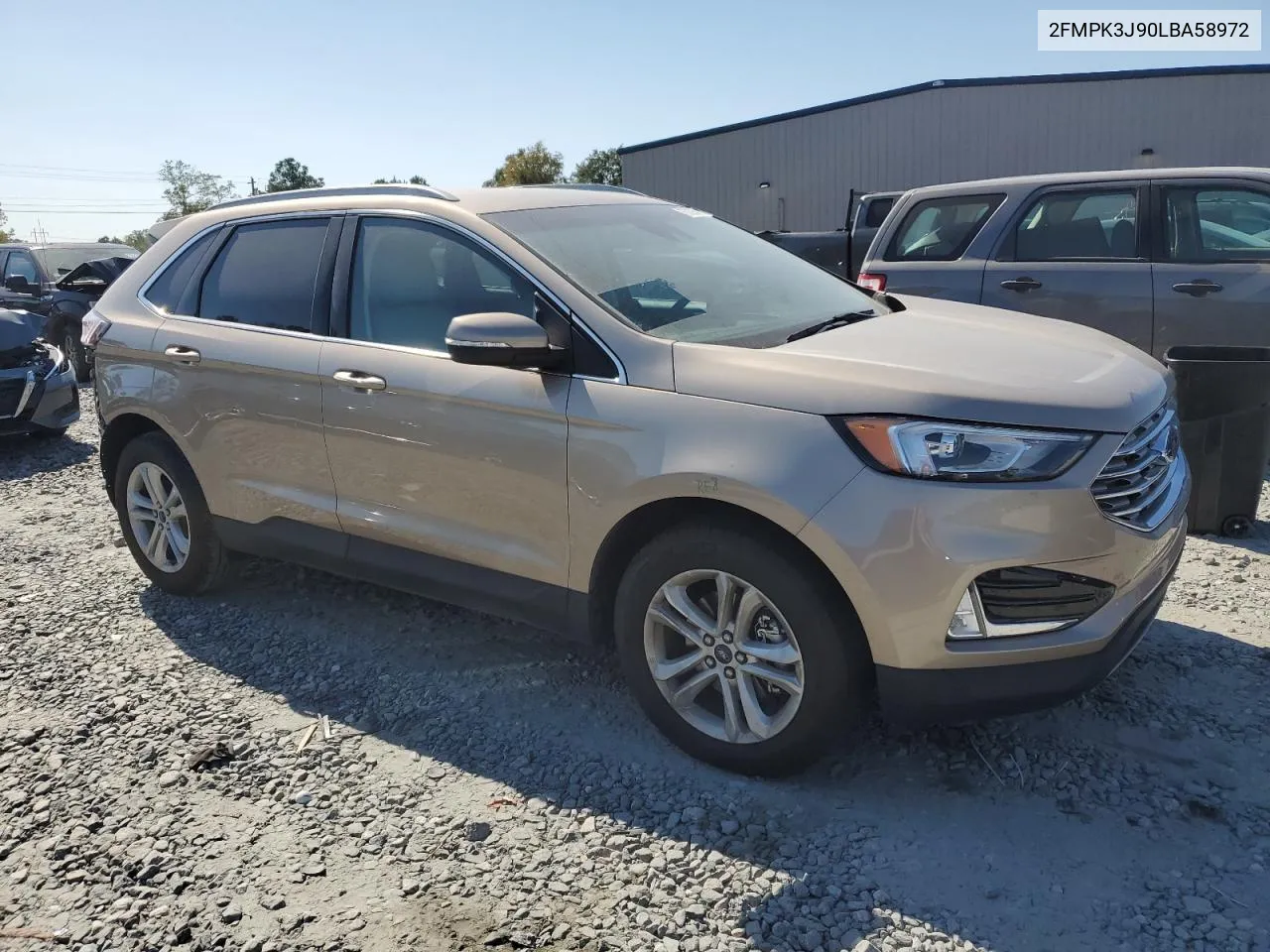 2020 Ford Edge Sel VIN: 2FMPK3J90LBA58972 Lot: 75739644