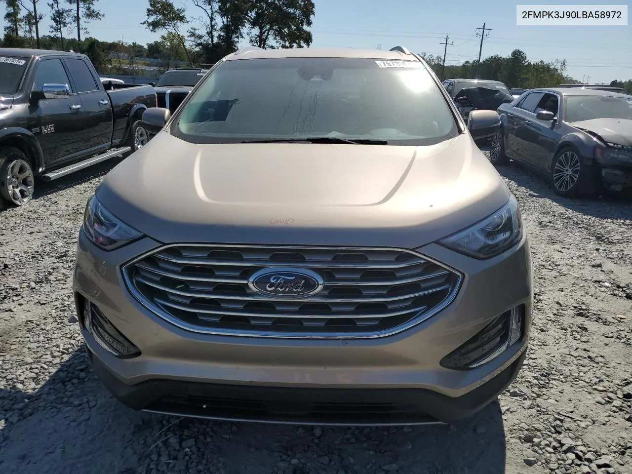 2020 Ford Edge Sel VIN: 2FMPK3J90LBA58972 Lot: 75739644