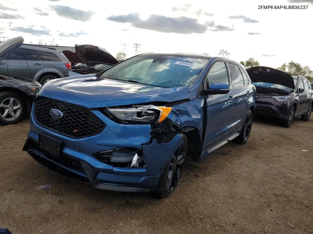 2020 Ford Edge St VIN: 2FMPK4AP4LBB36237 Lot: 75900434